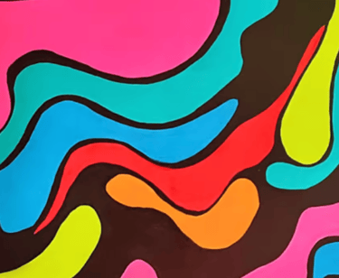 Vibrant abstract artwork by Frankie Cervantes | Art by Frankie
