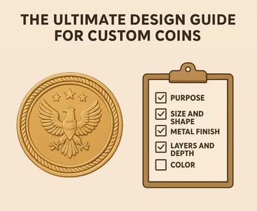 a coin - shaped coin with a coin on it