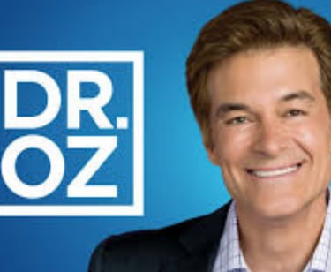 Argireline Serum with Hyaluronic Acid, Acetyl Hexapeptide Dr Oz in a suit and tie smiling