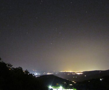 Immagine scattata da Monte Auto verso città di livorno