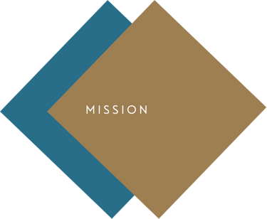 page header icon of 2 layered colored rhombi housing title "mission"