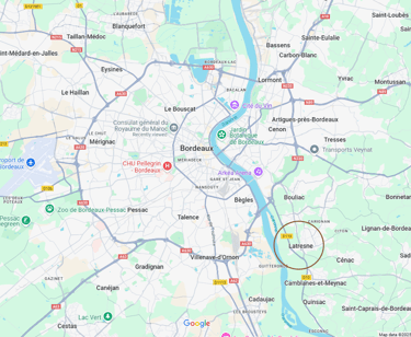 Localisation Latresne