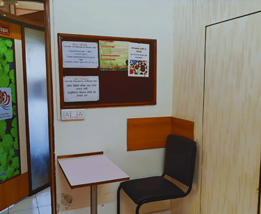 clinic reception table