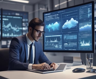 person using smartphone and MacBook