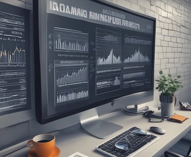 a man riding a skateboard down a street next to tall buildings