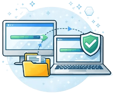 Mise en route de PC et Mac par Montechinformatique : installation, transfert de données et configuration sécurisée.