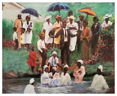 Gallery of Lovely Things: Ted Ellis painting name Baptism II