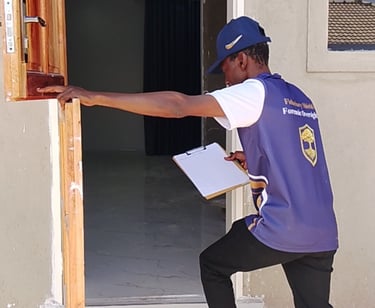 New House Inspection by a Kumusha Heritage Trust Field Agent