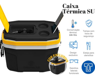Caixa Termica Suv Cooler Com Alça 20 Litros Termolar