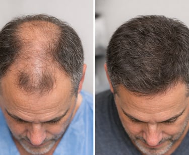PRF hair restoration and facial rejuvenation treatment for men and women