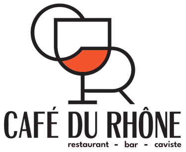 logo café du rhone vin cave sans fond