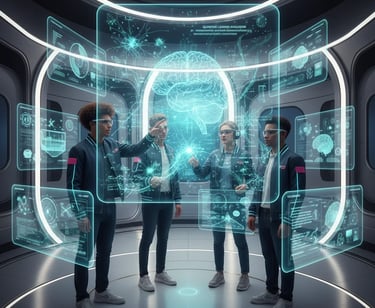 students learning AI at hartron faridabad