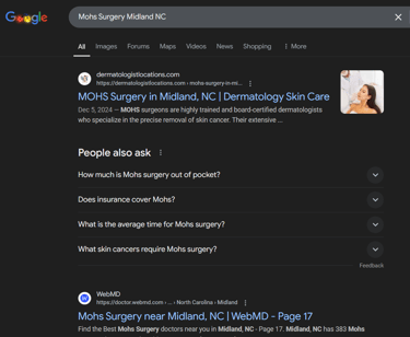mohs surgery seo services