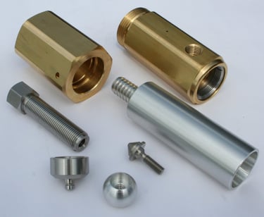 Swiss screw machining components