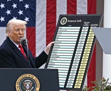 a man in a suit and tie standing at a podium with a microphone