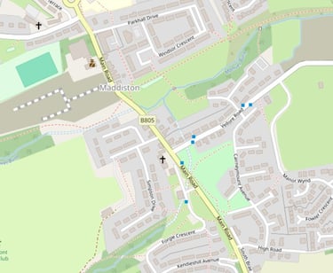 Map of maddiston now