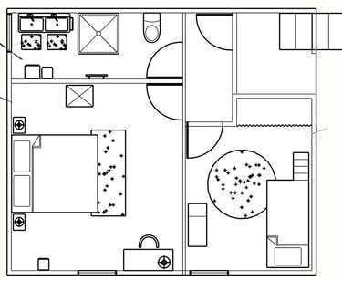 Plan 2D chambres