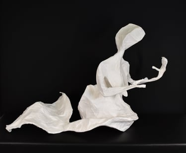 Mermaid paper sculpture Sète France
