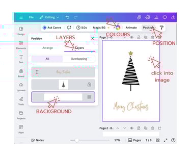 edit background in canva instruction