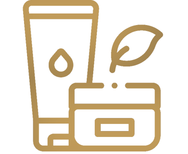 illustration of organic skincare products