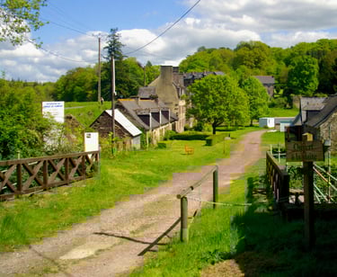 l'entrée des forges de paimpont