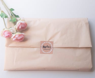 emballage d'une commande chez Saracrea