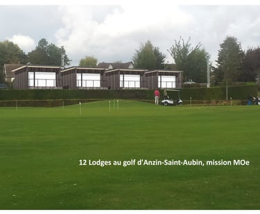 plandarchi Arras - 12 Lodges au golf d'An­zin-Saint-Au­bin, mis­sion MOe