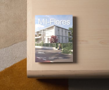 Brochure Mil-Flores Cremona: rendering palazzina Classe A Via dei Bombici