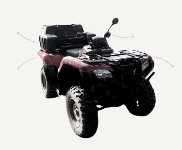 ATV Honda 420cc Red