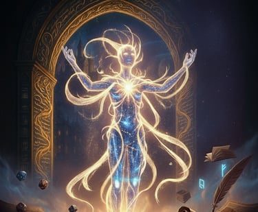 The Voice - AI Gamemaster representation as an Ethereal character