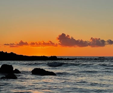 Hawai'i Big Island Meer Sonnenuntergang Annerschtwo