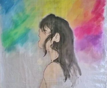 scream watercolor