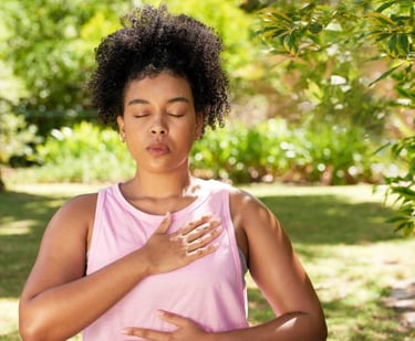 Deep breathing exercises