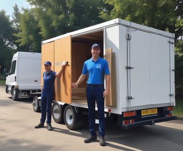 a man riding a skateboard down a street next to tall buildings