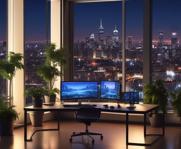 a person's feet resting on a computer screen
