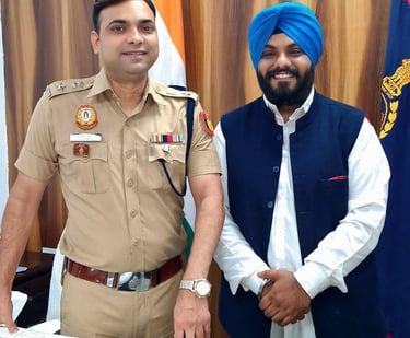two men in uniform standing next to each other