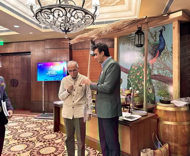 President of Chamber India Mr. Abhinav Balyan with Foreign Secretary of India