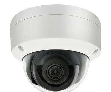 a camera mounted on a white surface with a white background