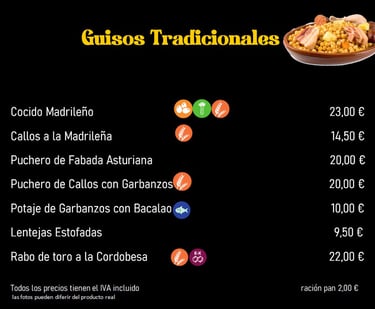 Guisos tradicionales