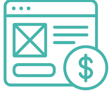 Revenue-optimized website design with landing page wireframe