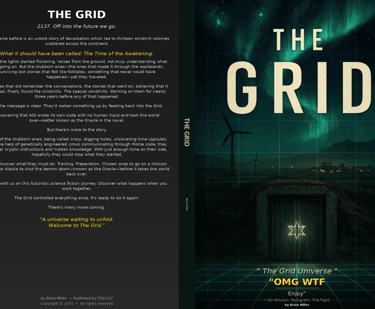 The Grid book cover - front and back - Brian Miller