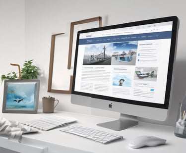 a laptop with a ferris wheel and a ferris wheel
