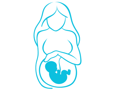 a pregnant woman holding a baby in her belly