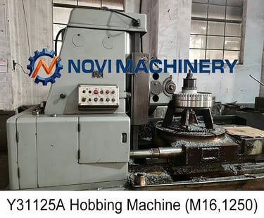 Y31125A gear hobbing machine: Module M16, Max Diameter 1250mm for custom industrial gear manufacturing - Novi Gear