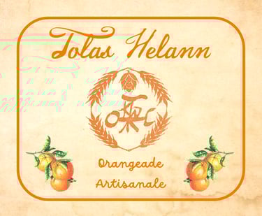 étiquette Orangeade Tolas Helann