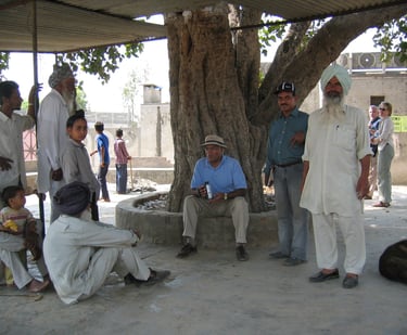 Village Panchayat with Mr. Ravinder Vashisht and Dr. Gurdev Singh Gill