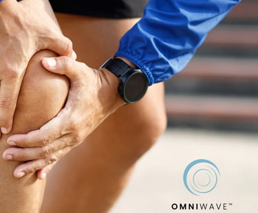 Patient receiving neuropathy pain relief treatment at BioWave Regeneration clinic