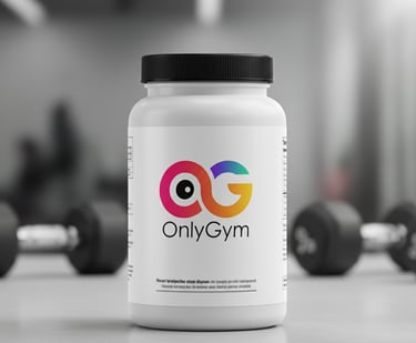 Only GYM Logo And Packaging Design by: Mantegh Studio