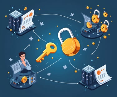 bir adam, bilgisayarlar, kilit işaretleri