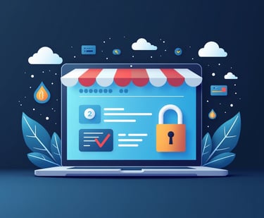 a laptop with a lock on it and a padlock